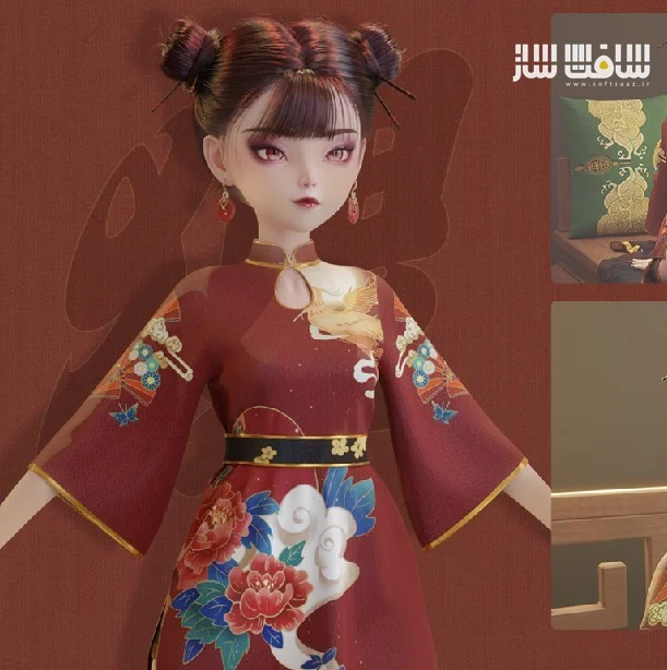 آموزش ساخت انیمیشن کاراکتر زن با Daz Studio و Blender