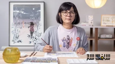 آموزش تصویرسازی آبرنگ با الهام از هنر ژاپنی