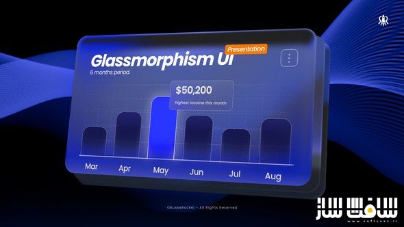 دانلود پروژه Glassmorphism UI Presentation برای افترافکت
