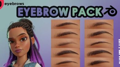 دانلود پلاگین Eyebrow Pack برای بلندر