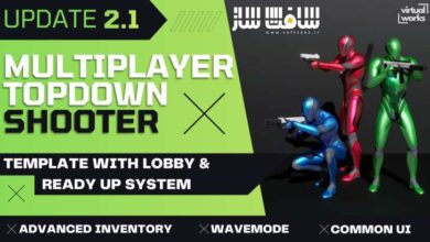دانلود پروژه Multiplayer Top Down Shooter Template برای آنریل انجین