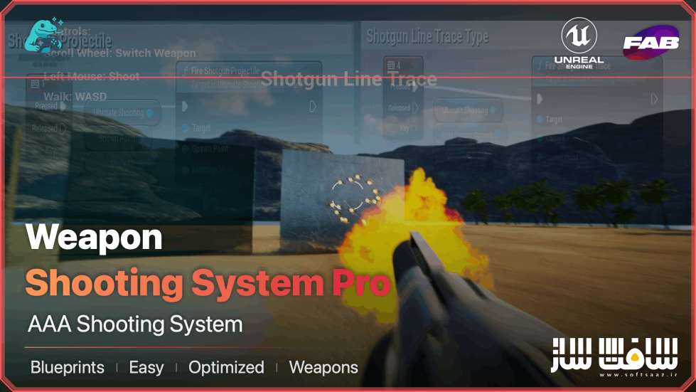 دانلود پروژه Weapon Shooting System Pro برای آنریل انجینر