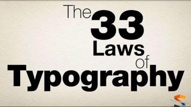 آموزش 33 قانون تایپوگرافی