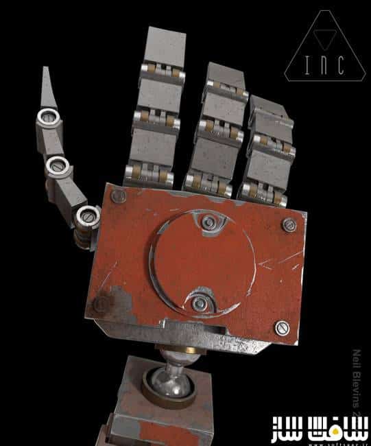 آموزش تکسچرینگ دست یک ربات توسط Neil Blevins